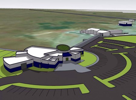conceptual design of proposed LIGO Hanford Observatory STEM Exploration Center