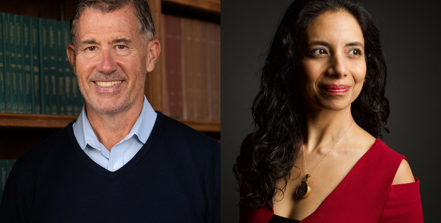 A composite image showing Michael Alvarez and Anima Anandkumar, side by side.