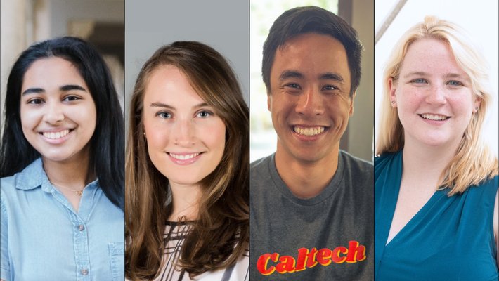 Four graduating students