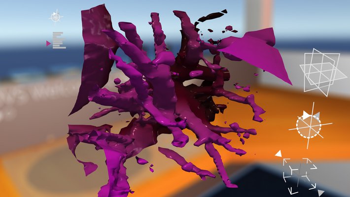 Still from VR lung program.