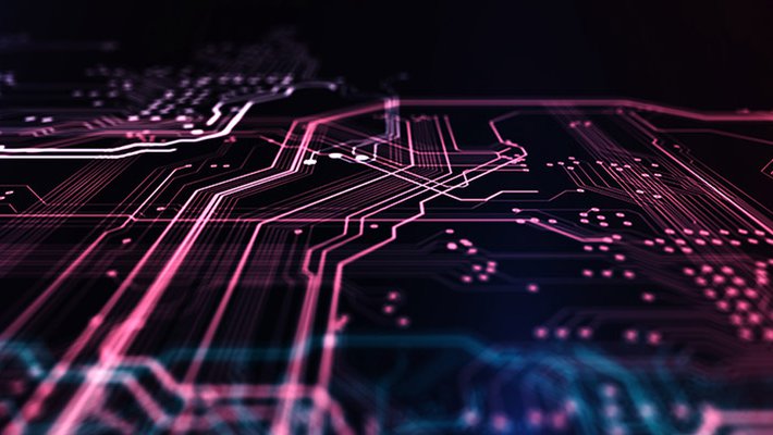 Computer chip illustration 