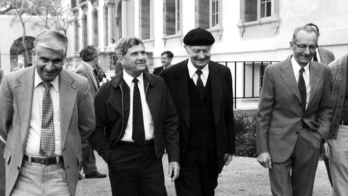 Richard Marsh with Linus Pauling