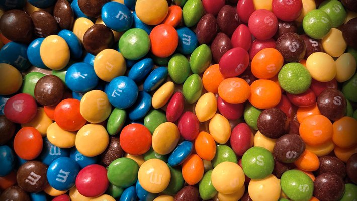 close-up of candy