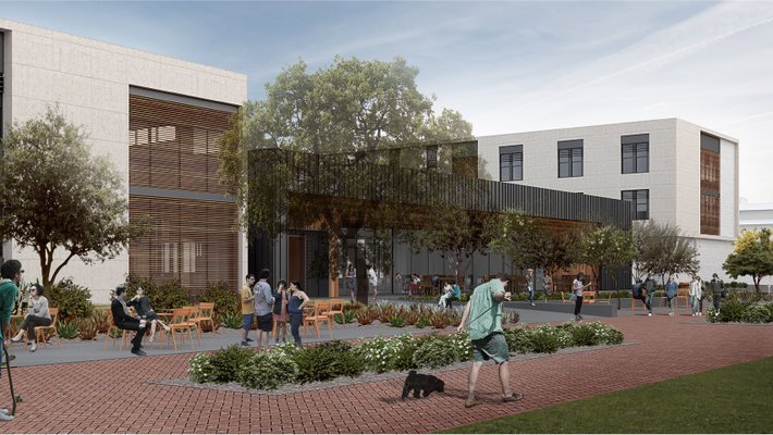 A concept rendering of the Bechtel Residence