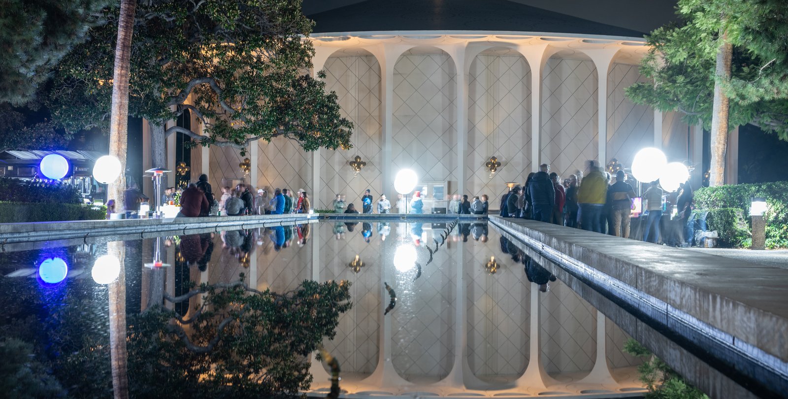 image of gene pool night people gathered for watson preshow