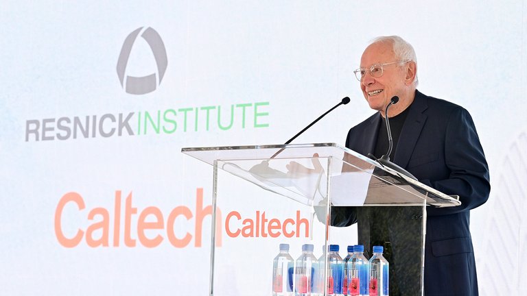 Stewart Resnick at podium