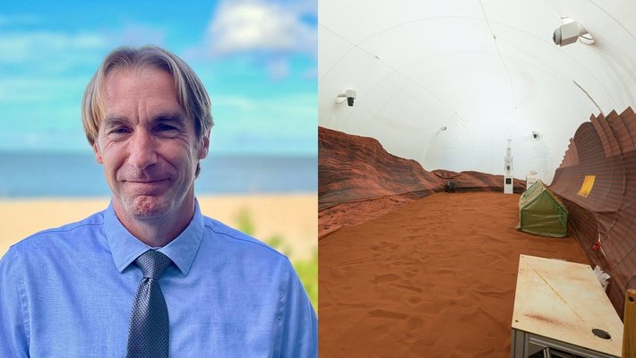 Ross Brockwell, and a picture of the Mars simulation