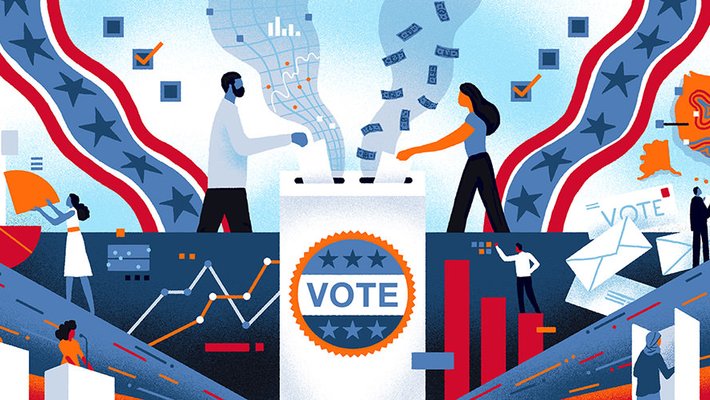 graphic of voting images