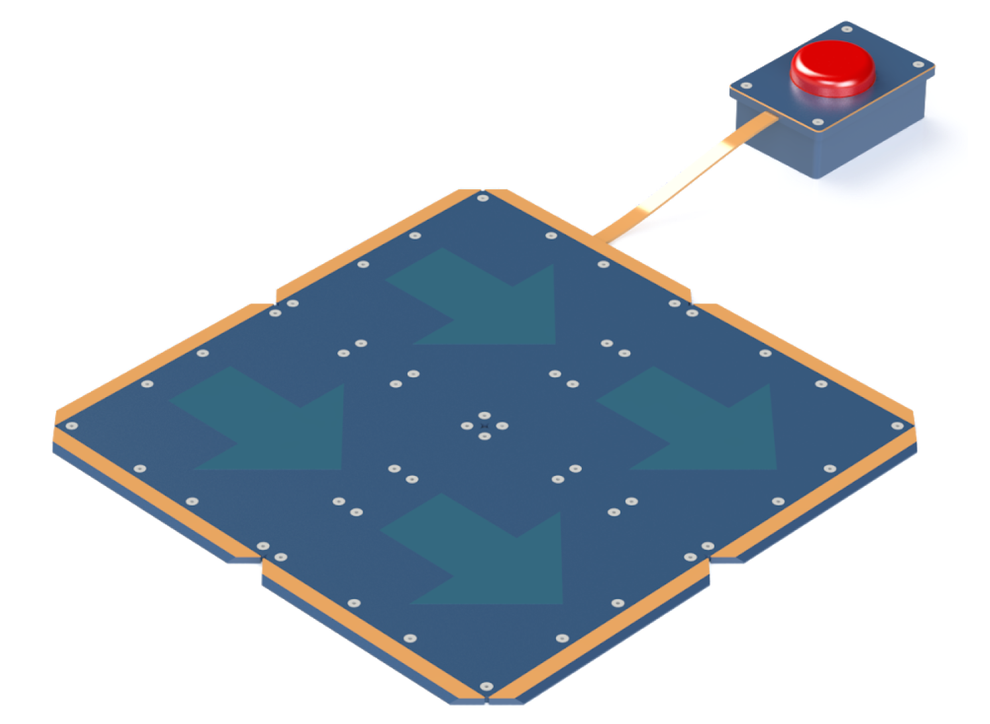 Example of a 4x4 configuration of HOMES tiles