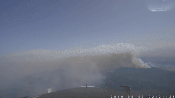 Wildfire smoke plume