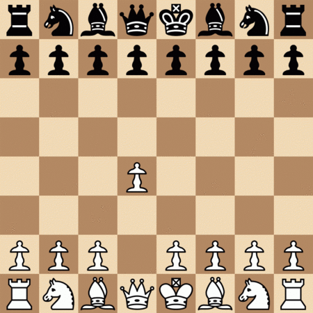 Motion-image of the chess match