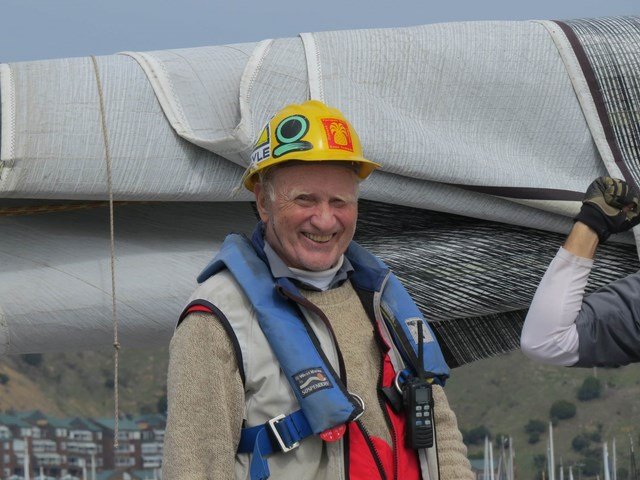 John Clauser at a yacht club.