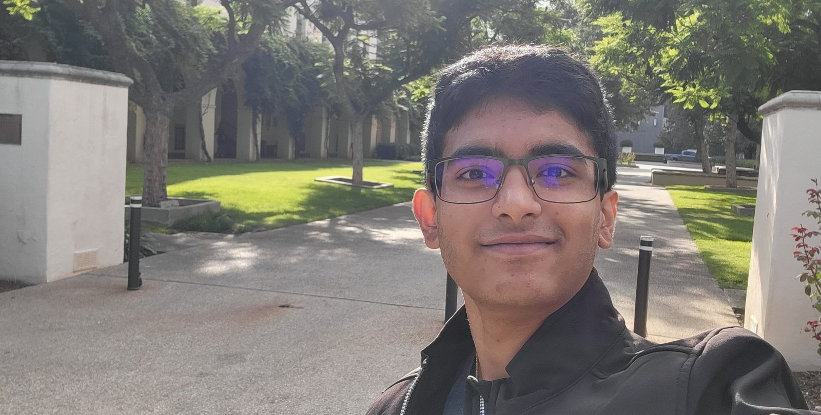 Amith Varambally on Caltech campus