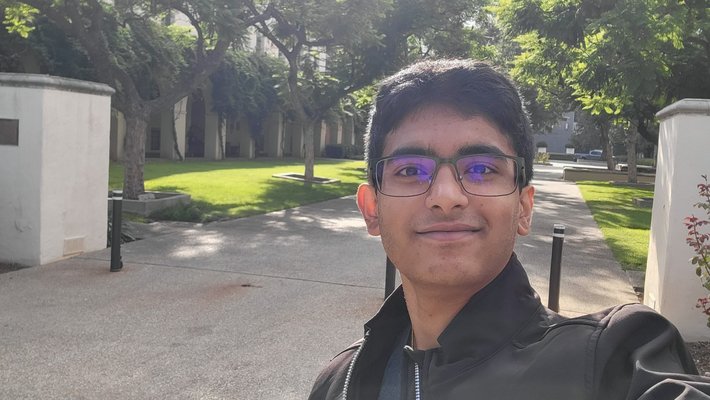 Amith Varambally on Caltech campus