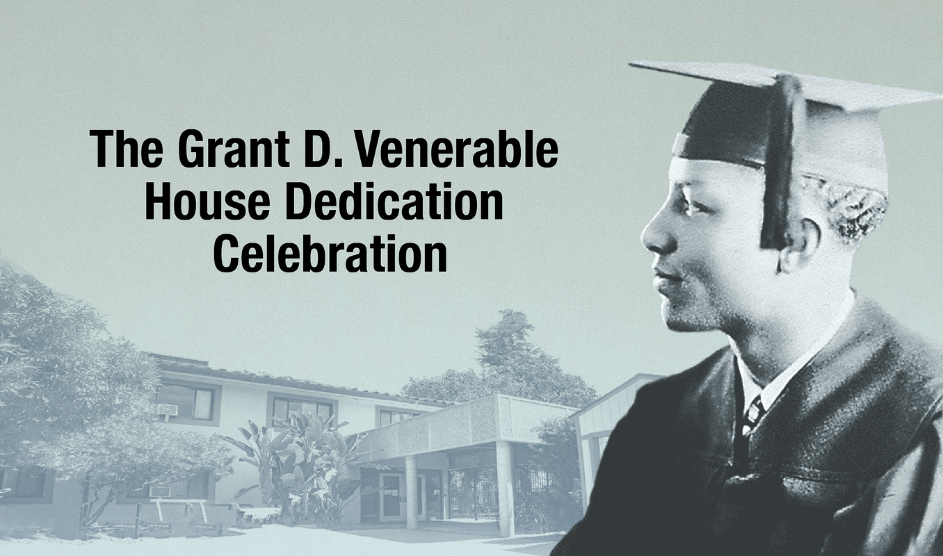 The Grant D. Venerable House Dedication Celebration poster