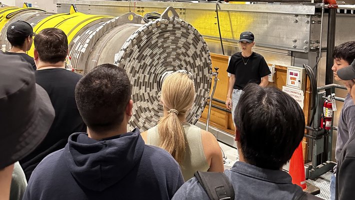 students visit a science laboratory