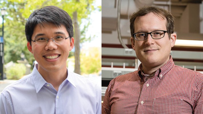 Photos of Wei Gao and Nick Hutzler