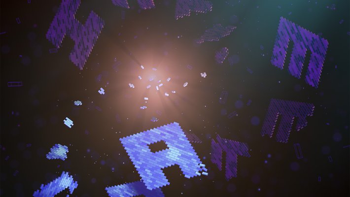 Blocky letters H, A, and M