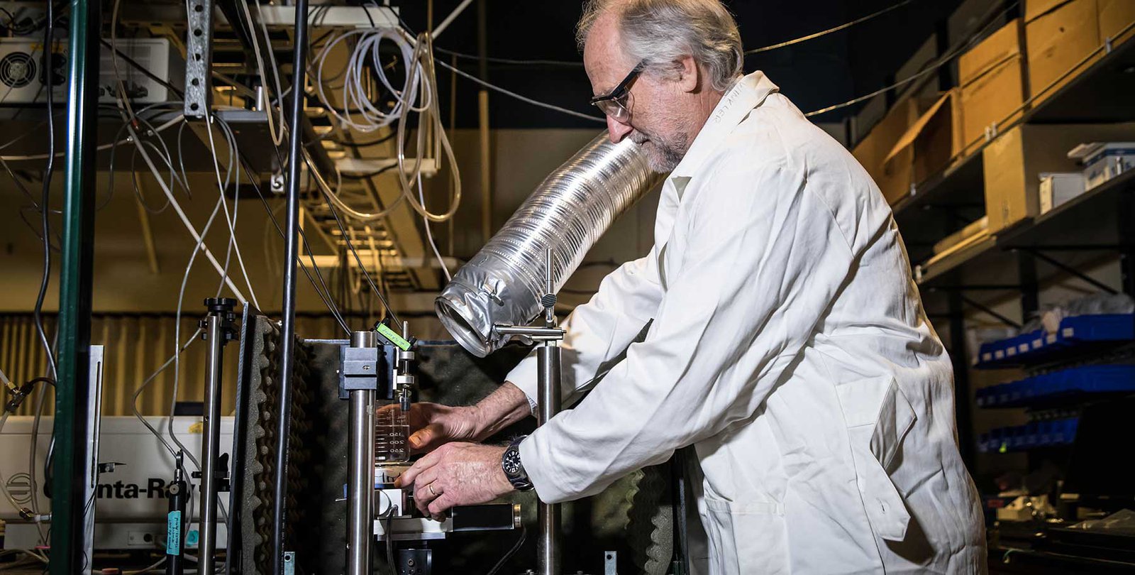 Picture of Jay Winkler in the lab.