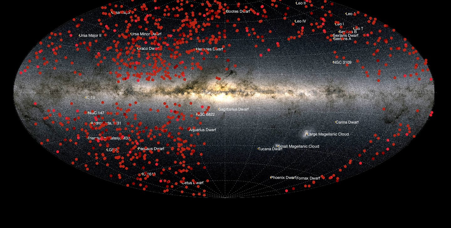 Map of supernovae spotted by the SNIascore algorithm