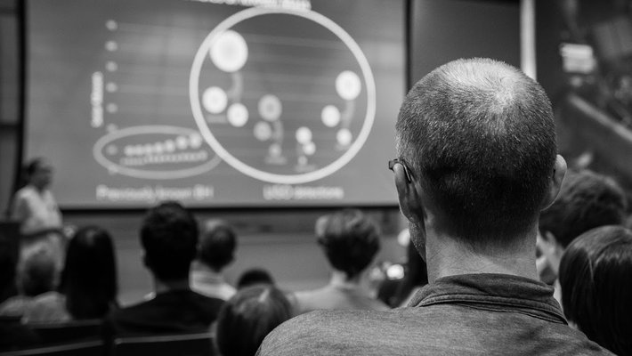 People watching a lecture