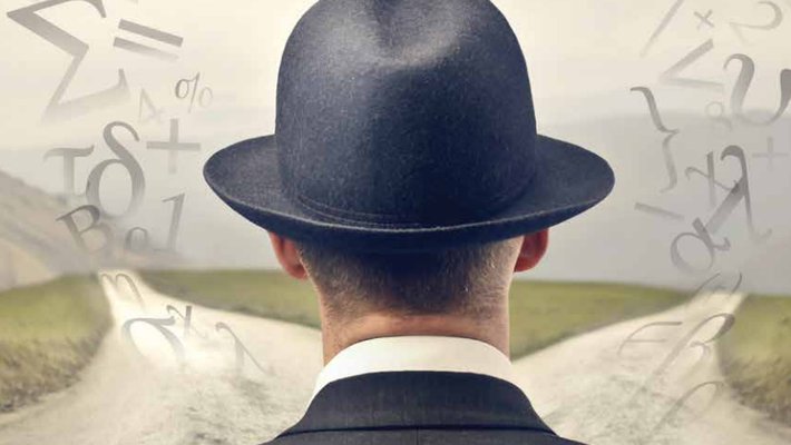 image of a man in a bowler hat facing away