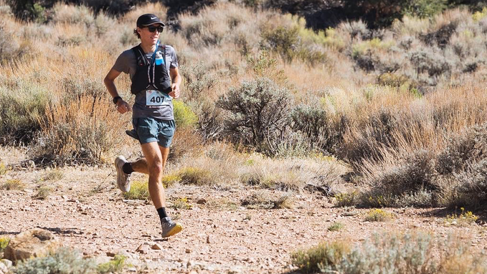 Andy Boyle running in the mountains