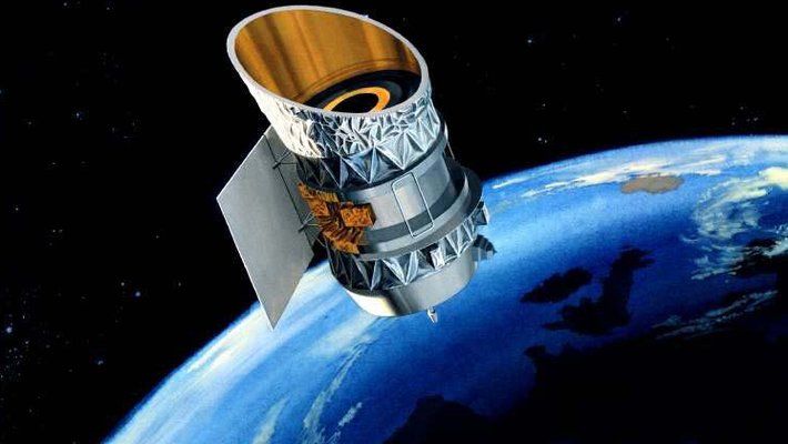 Satellite orbiting the earth