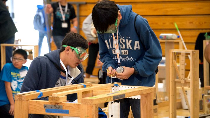 Teams of students from 62 schools gathered at Caltech April 8 to show off their science and engineering knowledge and skills.