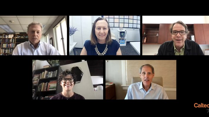 Caltech town hall speakers on zoom